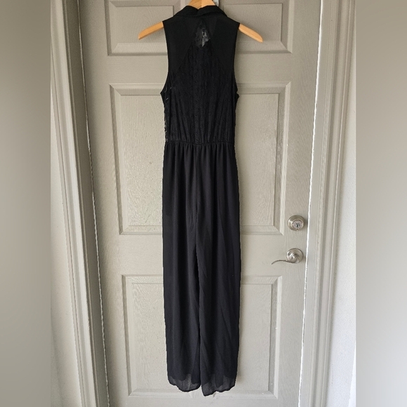 Iris Los Angeles Sheer Jumpsuit Sz M  Women Sleeveless Button Up Collar See Thru - Picture 12 of 16